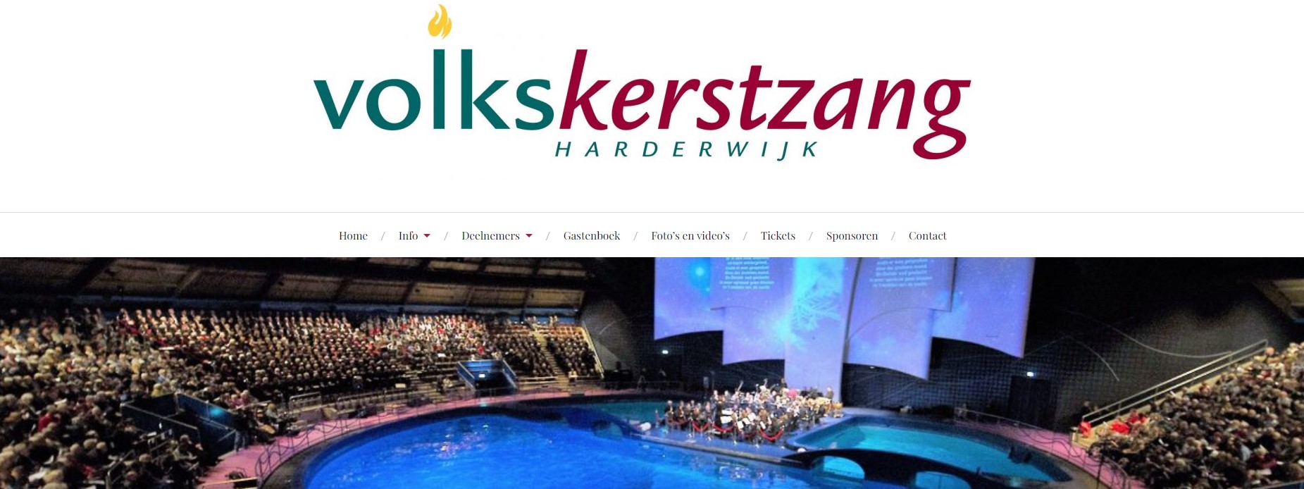 De Jaarlijkse Volkskerstzang in het Dolfinarium