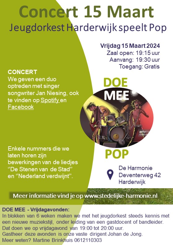 Afsluitend Concert Jeugdorkest speelt Pop