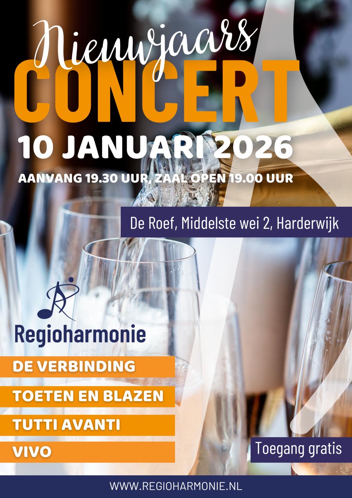 Nieuwjaarsconcert Regioharmonie