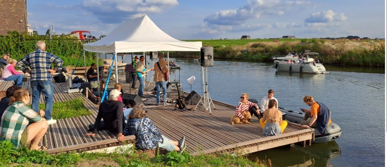 Blauwe Diamantroute met Tutti Avanti: Waterconcert in Zeewolde